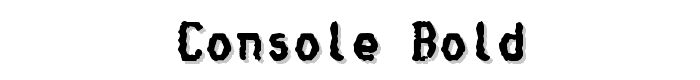 Console Bold font